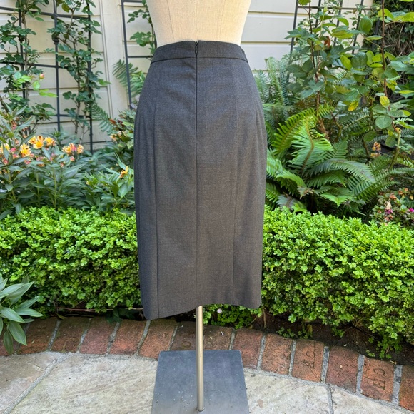 Nanette Lepore Carley Pencil Skirt Charcoal Sz 2 - Picture 3 of 11